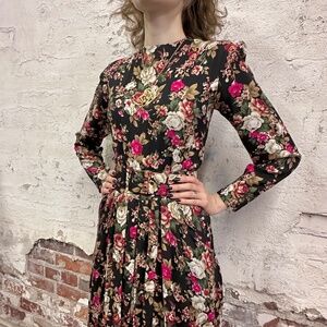 Vintage Floral Print Dress by E.D. Michaels Size 9/10